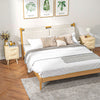 HOMCOM Boho Design Nightstand Set of 2 with 2 Drawers for Living Room
