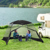 Outsunny 10 X 10 Ft Screen Tent, Outdoor Screen House, Black