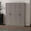 Cornelia Modern 2-Piece Wardrobe Closet in Gray Armoire | Armoire-penderie moderne Cornelia 2 pieces en gris