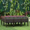 Outsunny 6-piece Raised Garden Bed Pp Raised Flower Bed Plant Stand Stackable Vegetable Herb Grow Bo|Outsunny Jardiniere Sureleve De 6 Pieces En Pp Sureleve Pour Plantes A Fleurs, Boite De Culture D'he