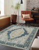 Kinsley Traditional 6'7" x 9'6" Area Rug in Blue Indoor Area Rug | Tapis Traditionnel Kinsley 6'7" x 9'6" en Bleu