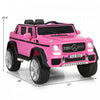 12v Licensed Mercedes-benz Kids Ride On Car Rc Motorized Vehicles W/ Trunk Pink