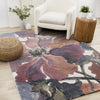 Amelia Dense Cream Pink Purple Floral Area Rug - 5'3" x 7'7"|Carpette dense Amelia crème, rose et violette à motif floral - 5 pi 3 po x 7 pi 7 po