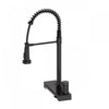 4 Function Chef Pivoting Waterfall Pull-Down Kitchen Faucet, Magnetic Docking. Black-FCWCMBKD1 Laundry Combo | Robinet de cuisine cascade a 4 fonctions, pivotant, douchette extractible, aimante. Noir-FCWCMBKD1