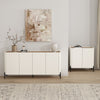Abbey Modern 2-Piece Buffet and Accent Cabinet in Maple and Off White | Buffet et meuble d’appoint Abbey Modern 2 pieces en erable et blanc casse