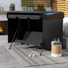 Outsunny 3-Seater Patio Swing Cover, 85" x 61" x 59", Black