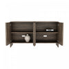 Novara Contemporary 60" Sideboard in Jacobean Walnut (4-Door) | Buffet contemporain Novara 60" en noyer Jacobean (4 portes)