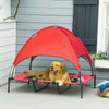 Pawhut Elevated Cooling Pet Bed Portable Raised Dog Cot With Canopy For Xl Sized Dogs, Indoor & Outd|Pawhut Lit Sureleve Pour Animal De Compagnie Lit Pour Chien Portable Exterieur Et Interieur Lit De B