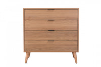 Flashby Chest With 4 Drawers - Faux Natural Wood 