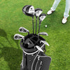 Costway Men's Complete Golf Clubs Package Set 10 Pieces Includes Alloy Driver Black