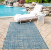 Nayah Contemporary 6'7" x 9'6" Area Rug in Blue Indoor Area Rug | Tapis Contemporain Nayah 6'7" x 9'6" en Bleu