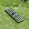 Costway Lawn Leveling Rake 36" X 10" Heavy Duty Level Lawn Tool For Garden Backyard/lawn Silver
