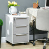 Homcom Lockable Filing Cabinet With 3 Drawers|Homcom Classeur Verrouillable A 3 Tiroirs