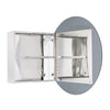 Julee Medicine Mirror Cabinet - Silver|Armoire à pharmacie Julee avec miroir - argentée