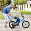 Costway 18" Kids Training Bike With Removable Training Wheels Pneumatic Tires Navy