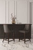 Fifth Avenue Traditional Wood Upholstered Counter Stool in Graphite - Set of 3 | Tabouret de comptoir traditionnel en bois Fifth Avenue avec assise rembourree, graphite - Lot de 3