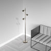 Dainolite Modern 3 Light LED Floor Lamp Satin Chrome Finish|Lampe à pied Modern de Dainolite avec fini chromé satiné et 3 ampoules à DEL