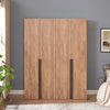 Lee Modern 32" Wardrobe Closet in Golden Brown - Set of 2 Armoire | Armoire moderne Lee 32" en brun dore - Lot de 2