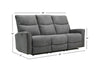 Quest 82.5" Chenille Fabric Power Reclining Sofa - Grey | Sofa à inclinaison électrique Quest de 82,5 po en tissu de chenille - gris