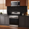 Midea 6.3 Cu. Ft. Freestanding Electric Range with Air Fry – Stainless Steel - MER30A15ASTC | Cuisinière électrique amovible Midea de 6,3 pi3 avec friture à air - acier inoxydable - MER30A15ASTC