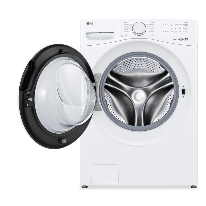LG 5.2 Cu. Ft. Ultra Large Front Load Washer with AI Wash – White - WM3420CW