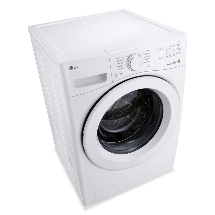 LG 5.2 Cu. Ft. Ultra Large Front Load Washer with AI Wash – White - WM3420CW