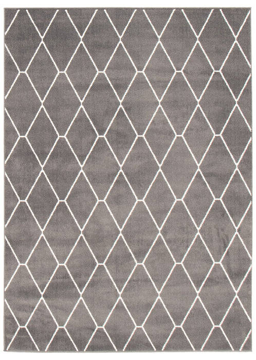 August Dark Grey-White 7'10\" x 10'2\" Area Rug
