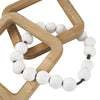 Wood 14" Chain Sculpture - Set of 2|Sculpture chaîne de 14 po en bois - ensemble de 2