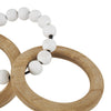 Wood 14" Chain Sculpture - Set of 2|Sculpture chaîne de 14 po en bois - ensemble de 2