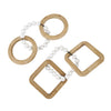 Wood 14" Chain Sculpture - Set of 2|Sculpture chaîne de 14 po en bois - ensemble de 2