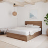 Nordika Queen Panel Headboard - Walnut | Tête de lit à panneaux Nordika pour grand lit - noyer | D08HL1CE