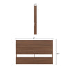 Nordika Queen Panel Headboard - Walnut | Tête de lit à panneaux Nordika pour grand lit - noyer | D08HL1CE