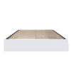 Nordika Queen Platform Bed - White | Grand lit plateforme Nordika - blanc | D08HI1G6