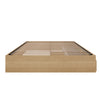 Nordika Queen Storage Platform Bed - Natural Maple | Grand lit plateforme Nordika avec rangement - érable naturel | D08HMGGB
