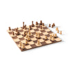 Umbra Walnut Wood Wobble Chess Set|Échiquier Wobble de Umbra en noyer