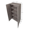 Manhattan Comfort Hopkins Modern Storage Closet - Grey|Armoire de rangement moderne Hopkins de Manhattan Comfort - grise