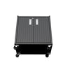 Fortress Textured Metal 31.5" Garage Mobile Cabinet with 2 Adjustable Shelves - Charcoal Grey|Armoire mobile Fortress de Manhattan Comfort de 31,5 po en métal texturé avec 2 tablettes réglables pour le garage - gris anthracite