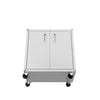 Fortress Textured Metal 31.5" Garage Mobile Cabinet with 2 Adjustable Shelves - White|Armoire mobile Fortress de Manhattan Comfort de 31,5 po en métal texturé avec 2 tablettes réglables pour le garage - blanche