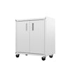 Fortress Textured Metal 31.5" Garage Mobile Cabinet with 2 Adjustable Shelves - White|Armoire mobile Fortress de Manhattan Comfort de 31,5 po en métal texturé avec 2 tablettes réglables pour le garage - blanche