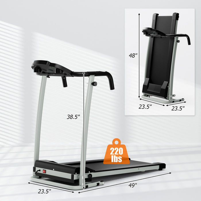 Costway Portable 800w Electric Treadmill Motorized Power Running Fitness Machine