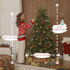 HOMCOM 6.5ft Christmas Tree with Synchronized LED, DIY, Frasier Grande Fir