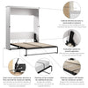 Bestar Key West 69 W Queen Murphy Bed - Pure White Oak|Grand lit escamotable Key West de Bestar de 69 po (L) - blanc chêne solide