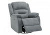 MONARCH SPECIALTIES 34" WIDE, LARGE UPHOLSTERED POWER RECLINING CHAIR, USB PORTS INCLUDED, BLUE FABRIC, TRANSITIONAL Recliner | MONARCH SPECIALTIES 34" DE LARGEUR, GRAND FAUTEUIL REMBOURRE INCLINABLE, PORT USB INCLUS, TISSU BLEU, TRANSITIONNEL
