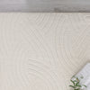 Velvet Crescent Cream Washable Shag Area Rug 8'x10' Indoor Area Rug | Tapis A Poils Longs Lavable En Velours Creme Crescent 8'x10'