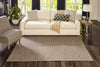 Linden Contemporary 6'7" x 9'6" Area Rug in Brown Indoor Area Rug | Tapis Contemporain Linden 6'7" x 9'6" en brun