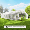 Outsunny 20' x 40' Heavy Duty Party Tent with 2 Doors and 20 Windows