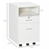 Vinsetto File Cabinet With Lock And Hanging Rail|Vinsetto Classeur Avec Serrure Et Rail De Suspension