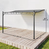 Outsunny 11.5' x 8.2' Outdoor Pergola, Lean to Pergola, Dark Grey