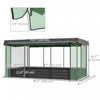 Outsunny Galvanized Raised Garden Bed With Crop Cage And Shade Cloth|Outsunny Lit De Jardin Sureleve Galvanise Avec Cage De Culture Et Toile