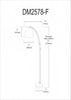 Dainolite Felix Adjustable Floor Lamp Satin Chrome White Empire Shade Rotary Dimmer Switch|Lampe à pied Felix réglable de Dainolite avec abat-jour empire blanc, gradateur rotatif et fini chromé satiné